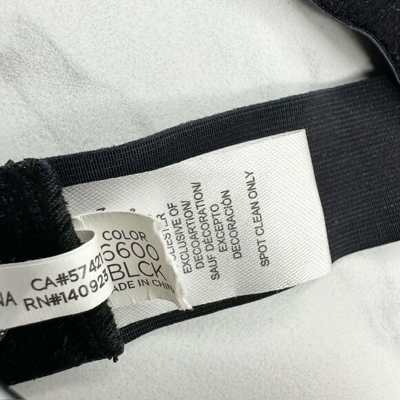 Loft Black Velvet Rhinestone Stretch Cinch Belt Small/Medium S/M โจ - Picture 15 of 16